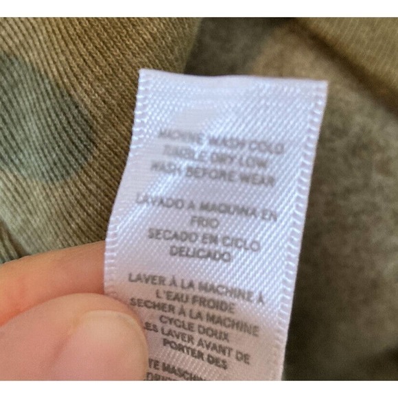 NEW Alternative Earth Kansas Jayhawks Camo Hoodie Size XL Green Full Zip - Picture 5 of 9